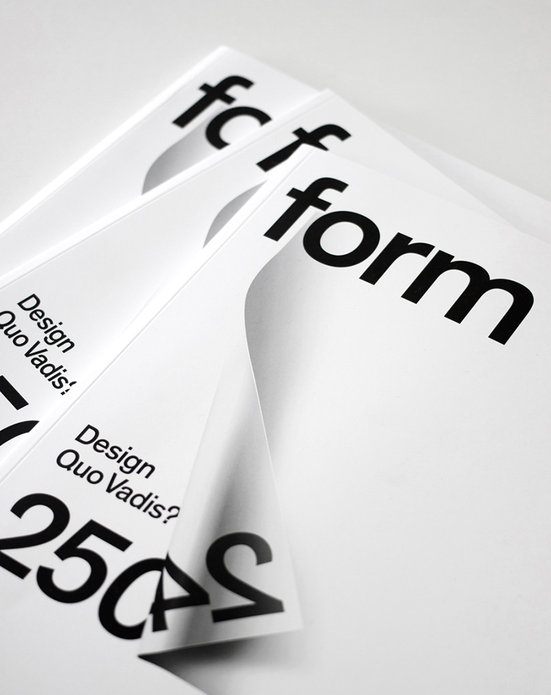 form magazin relaunch slanted typo weblog und magazin form 250