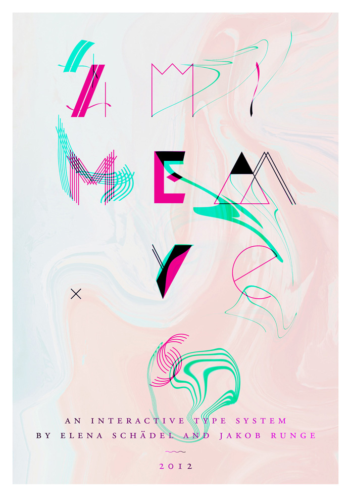 font, typeface, opentype, interactive, mixed, generative, shuffle, random, display, interactive, alternates, contrast, light, bold, headline, graphic, unsusual, geometric, eccentric, shapes, decorative, abstract, vibrant, unique, avantgarde, elegant, fashion, minimal, elena schädel, jakob runge