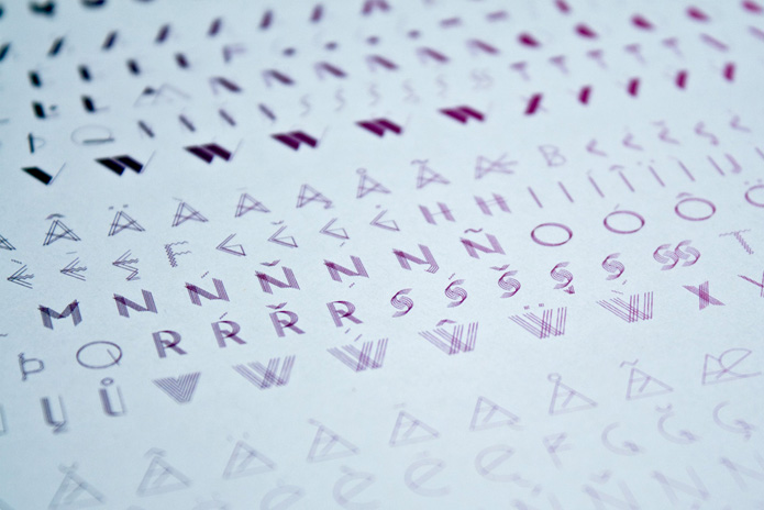 font, typeface, opentype, interactive, mixed, generative, shuffle, random, display, interactive, alternates, contrast, light, bold, headline, graphic, unsusual, geometric, eccentric, shapes, decorative, abstract, vibrant, unique, avantgarde, elegant, fashion, minimal, elena schädel, jakob runge