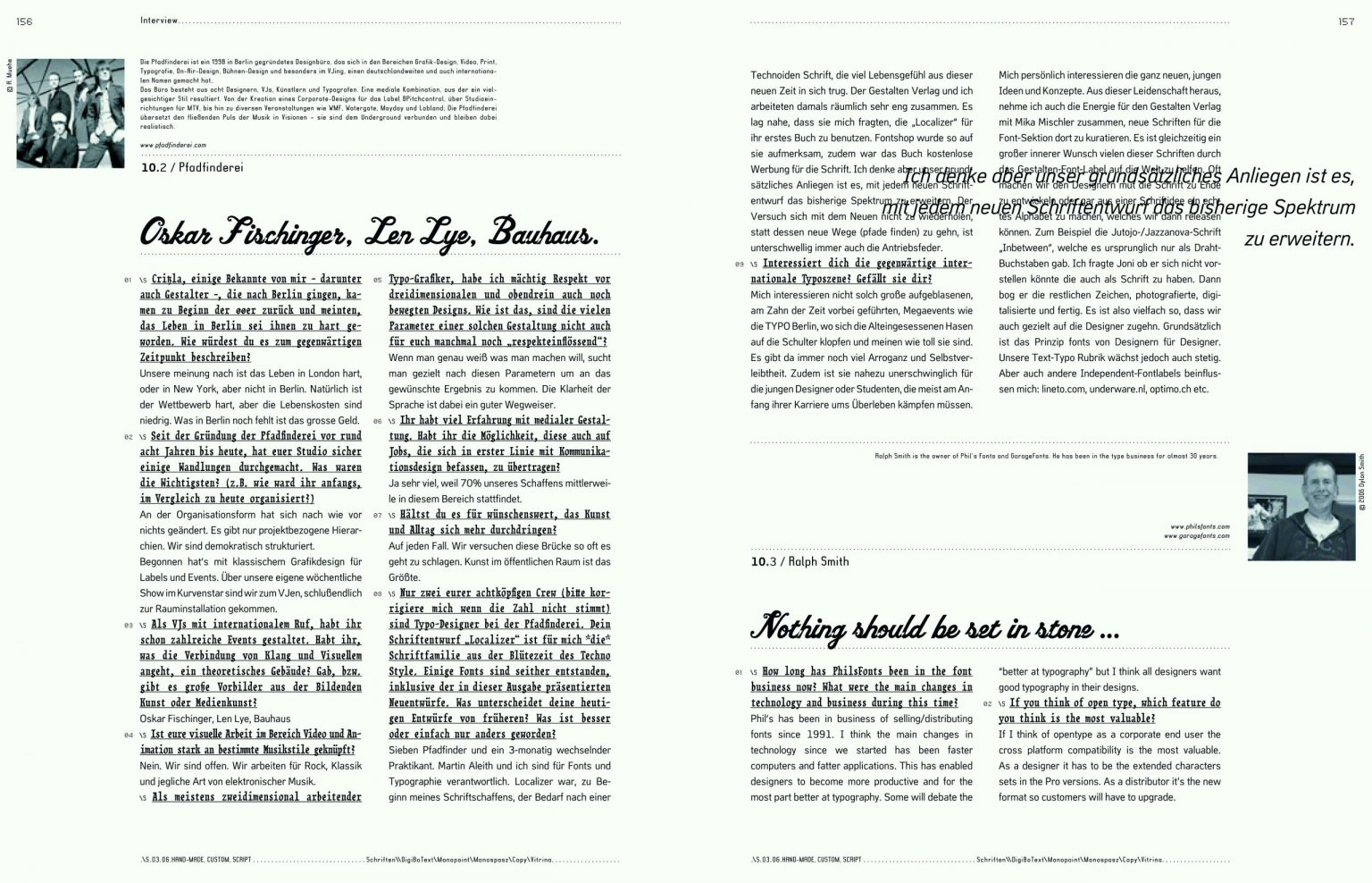 Slanted Magazin #3 – Handmade, Custom, Script