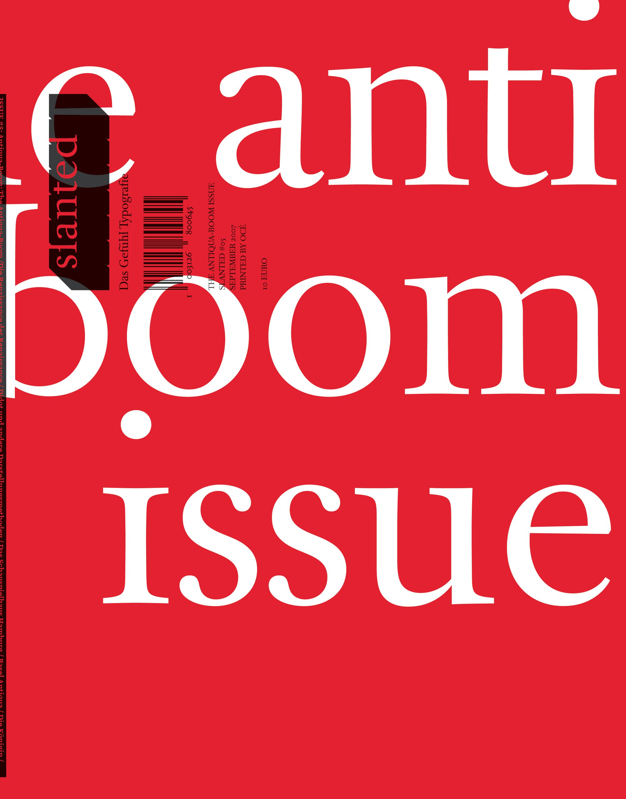 Slanted Magazin #5 – The Antiqua Boom Issue