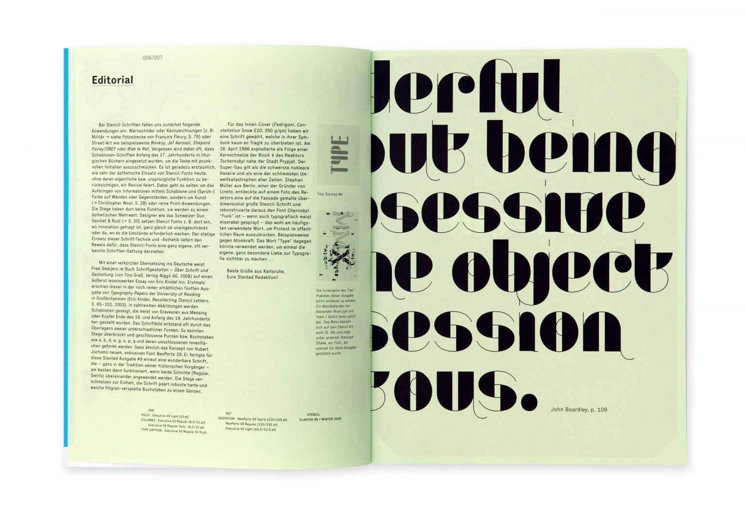 Slanted Magazin #9 – Stencil. Type.