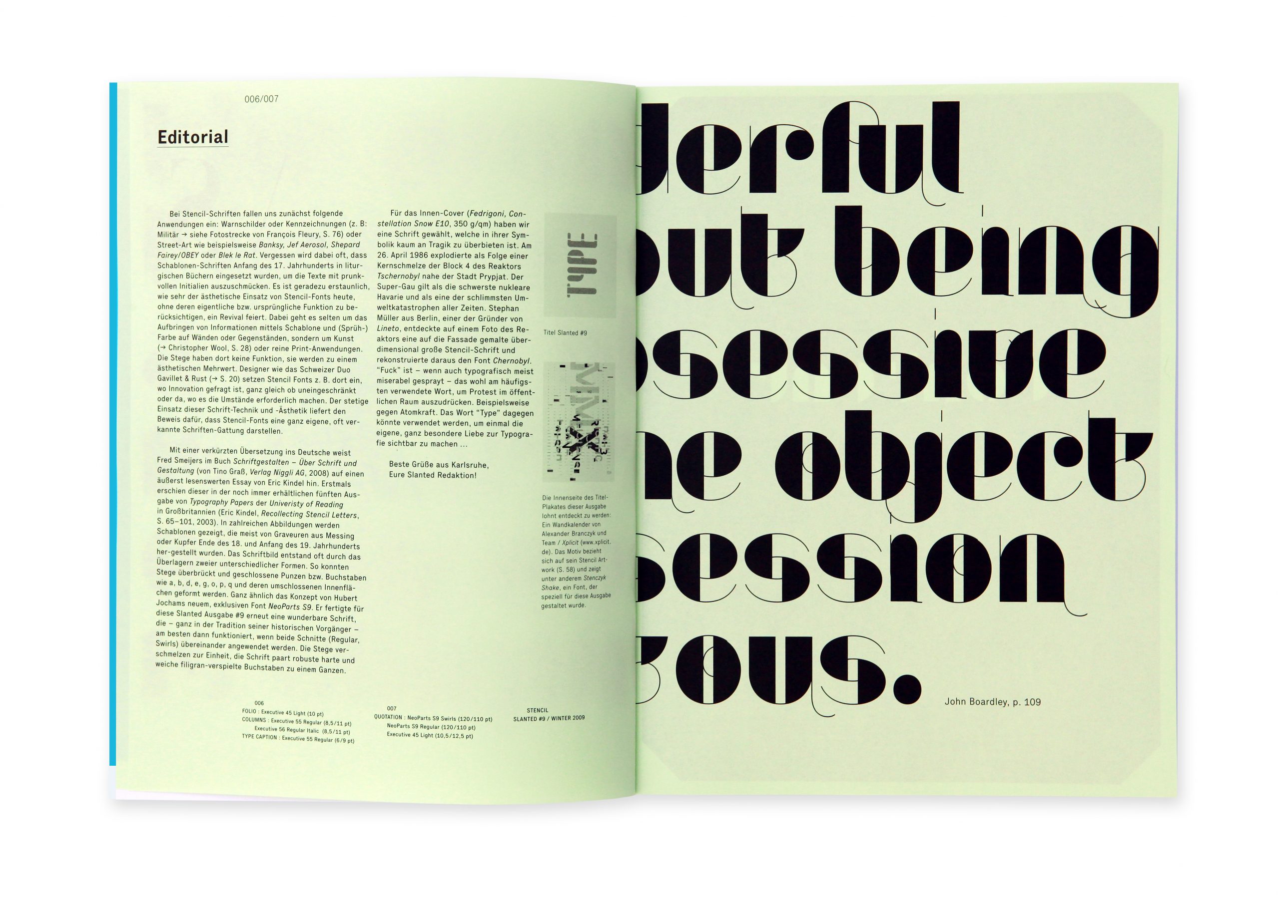 Slanted Magazin #9 – Stencil. Type. Slanted Magazin #9 – Stencil. Type.