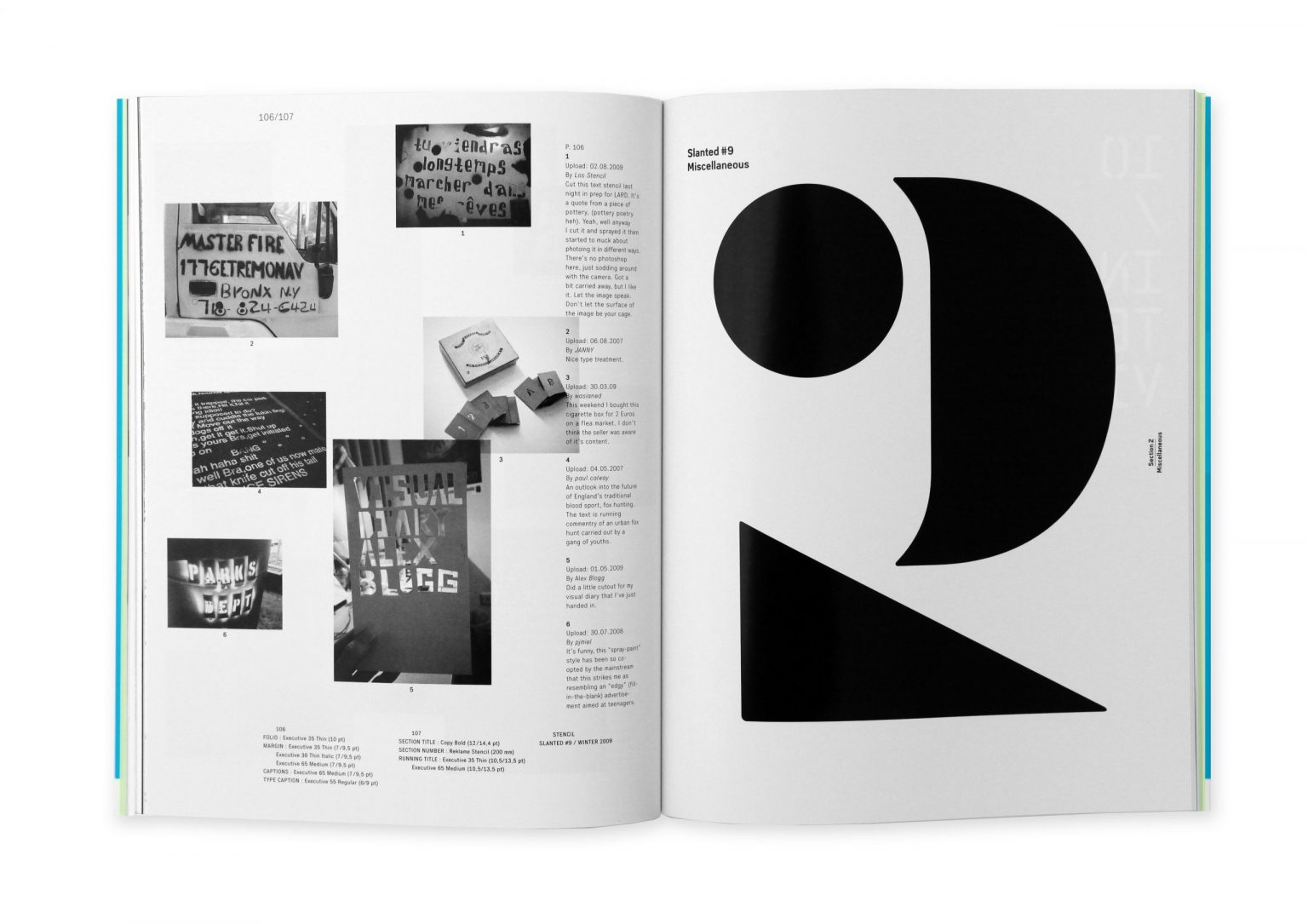 Slanted Magazin #9 – Stencil. Type.