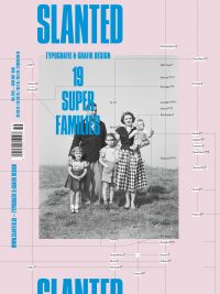 Slanted #19 – Super Families veranstaltet ein großes Familienfest. Wir beschäftigen uns in dieser Ausgabe mit den großen Schriftfamilien (je nach Fall auch Schriftsippen genannt), deren Stammbäume eine erstaunliche Variationsvielfalt an den Tag legen. Sie zeichnen sich durch eine Vielzahl von Schnitten aus, die sich bis in die Extreme aufspreizen – ein Spektakel von Hairline bis Ultra Black mit Compressed zu Extended, da ist für jeden etwas dabei. Hinzu kommt, dass direkte Verwandte auch in Sans, Serif, Semi-Serif, Slab, Rounded, etc., vertreten sind. Außerdem freuen wir uns, zahlreiche Essays und Reports präsentieren zu dürfen: Unit Gothic & Uniform Set Gothic, wood type as precursor (David Shields Austin TX US), Über Koffer (Frank Wiedemann, Berlin, DE), Japanese Graphic Design: Not In Production (Ian Lynam, Tokyo, JP), On typographic superfamilies (Julia Sturm, Berlin, DE), Eine wie Keine, aber die für alle Fälle! (Maurice van Brast, Weimar, DE), Mr & Mrs Eaves: A Type Family (Emigre, Berkeley CA, US), Jenseits der Interpolation – Entwurf einer Schriftsippe mit Superpolator (Stefan Claudius, Essen, DE) sowie The Kegler Bros von Terry Wudenbachs (Buffalo, NY, US). Eine Besonderheit dieser Ausgabe sind die vielen wunderbaren Fotoarbeiten: Royal Families (dank an Ken Johnston, Historical Corbis, Brooklyn NY, US), Prinzessinnen und Fussballhelden (Daniel Schumann, Erkrath, DE), Alison (Jack Radcliffe, Baltimore MD, US), Life on Both Sides of the Border (Joseph Rodriguez, Brooklyn, New York, US), Stranger Than Family (Matthew Avignone, Chicago IL, US), The Other Family (Nicola Lo Calzo, Paris, FR), A portrait of community life at Castle Tonndorf (Roger Hagmann, Blankenhain, DE), Salt & Truth (Shelby Lee Adams, Pittsfield MA, US), Caches (Sirin Simsek, Köln, DE), Miner’s Families (Song Chao, Beijing City, CN), Portrait of a Family (Todd Danforth, Blackstone MA, US). Im Interview 10 × 10 gaben uns Familien-Experten Antworten auf zehn Fragen – mit Łukasz Dziedzic (Typoland, Warszawa, PL), Hannes von Döhren (HVD Fonts, Berlin), Peter Biľak (Typotheque, Den Haag, NL), Christian Schwartz (Commercial Type, New York City NY, US), Nadine Chahine (Linotype, Bad Homburg, DE), Ian Party (swisstypefaces, Villette, CH), Erik van Blokland (LettError, Den Haag, NL), Paul van der Laan (Bold Monday, Den Haag, NL) und Yanone (Kromsdorf, DE). Desweiteren sprachen wir mit Albert-Jan Pool (Hamburg, DE) über die Zukunft der FF DIN und was er von anderen DIN-Schriften hält, Panos Vassiliou über seinen Schriftenverlag Parachute (Atheen, GR), Andreas Frohloff und Ivo Gabrowitsch (fontfont, Berlin, DE) über die Bedeutung von großen Schriftfamilien bei einem der international bedeutendsten Schriftenhäuser, Olaf Leu (Wiesbaden, DE) über die Aufgaben von Schriftsystemen, Thomas Marecki (Lodown, Berlin, DE / Blurb, San Francisco CA, US) über die Publikation “The Icons of Lodown”, Philippe Apeloig (Paris, FR) über seine Arbeit und was ihn inspiriert. Das achtseitige Klappcover zeigt neben historischen Familienfotos von Corbis etwas ganz Besonderes: einen Stammbaum der bedeutendsten modernen Schriftfamilien, den Indra Kupferschmid für uns aufgezeichnet hat.