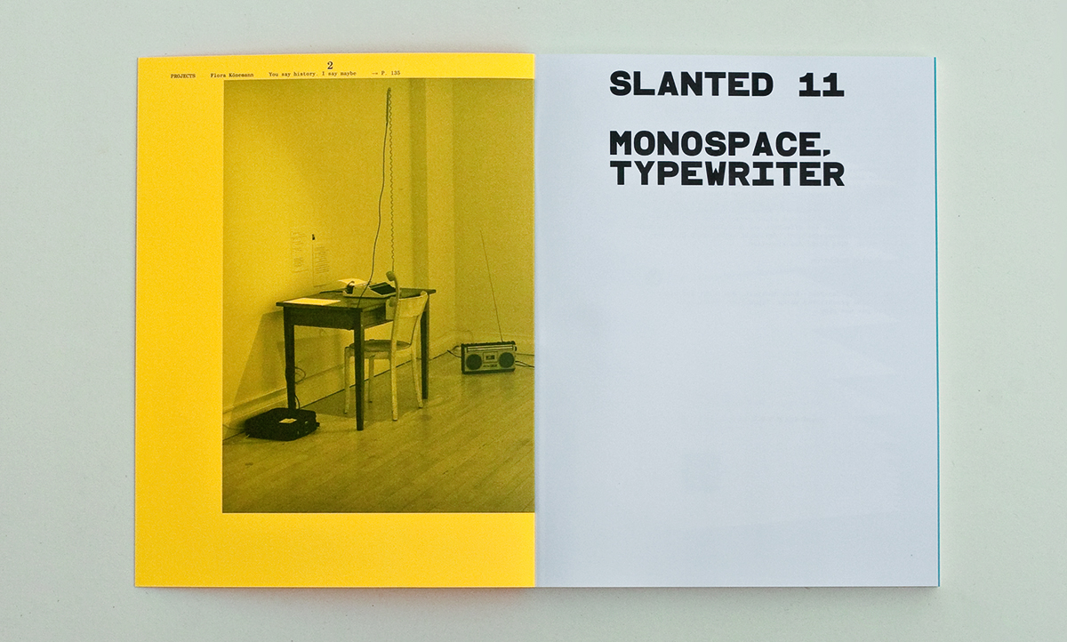 Slanted Magazin #11 – Monospace, Typewriter