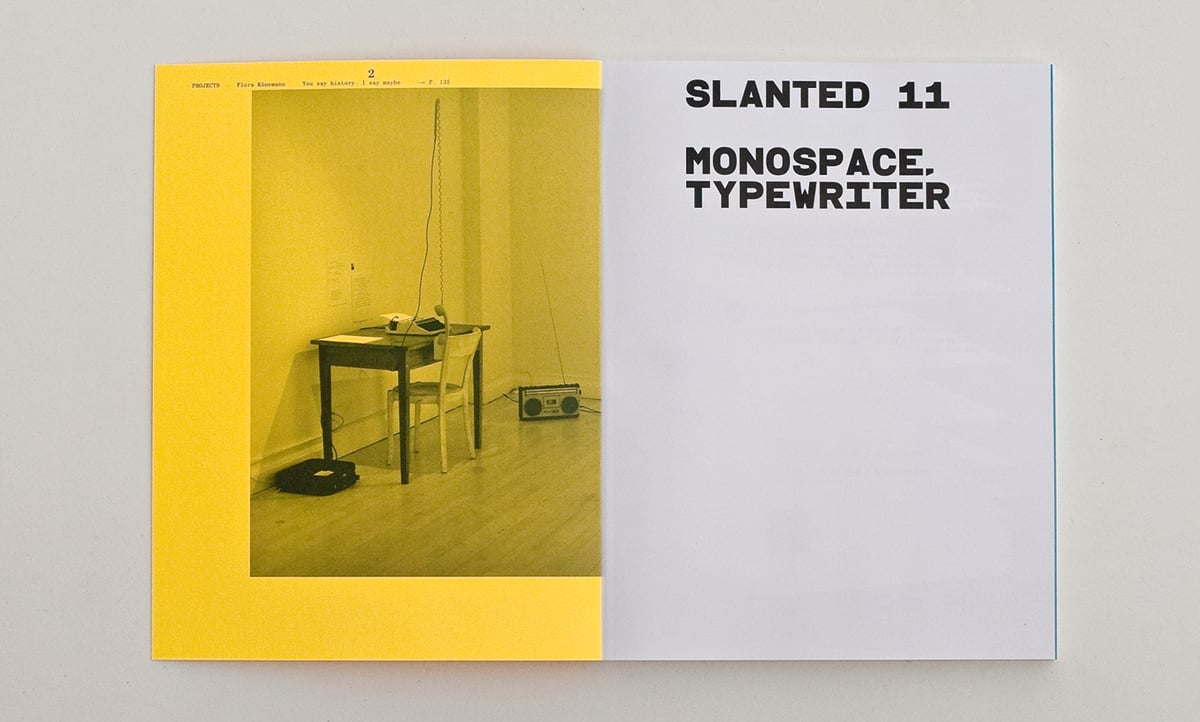 Slanted Magazin #11 – Monospace, Typewriter