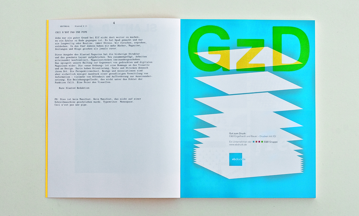 Slanted Magazin #11 – Monospace, Typewriter