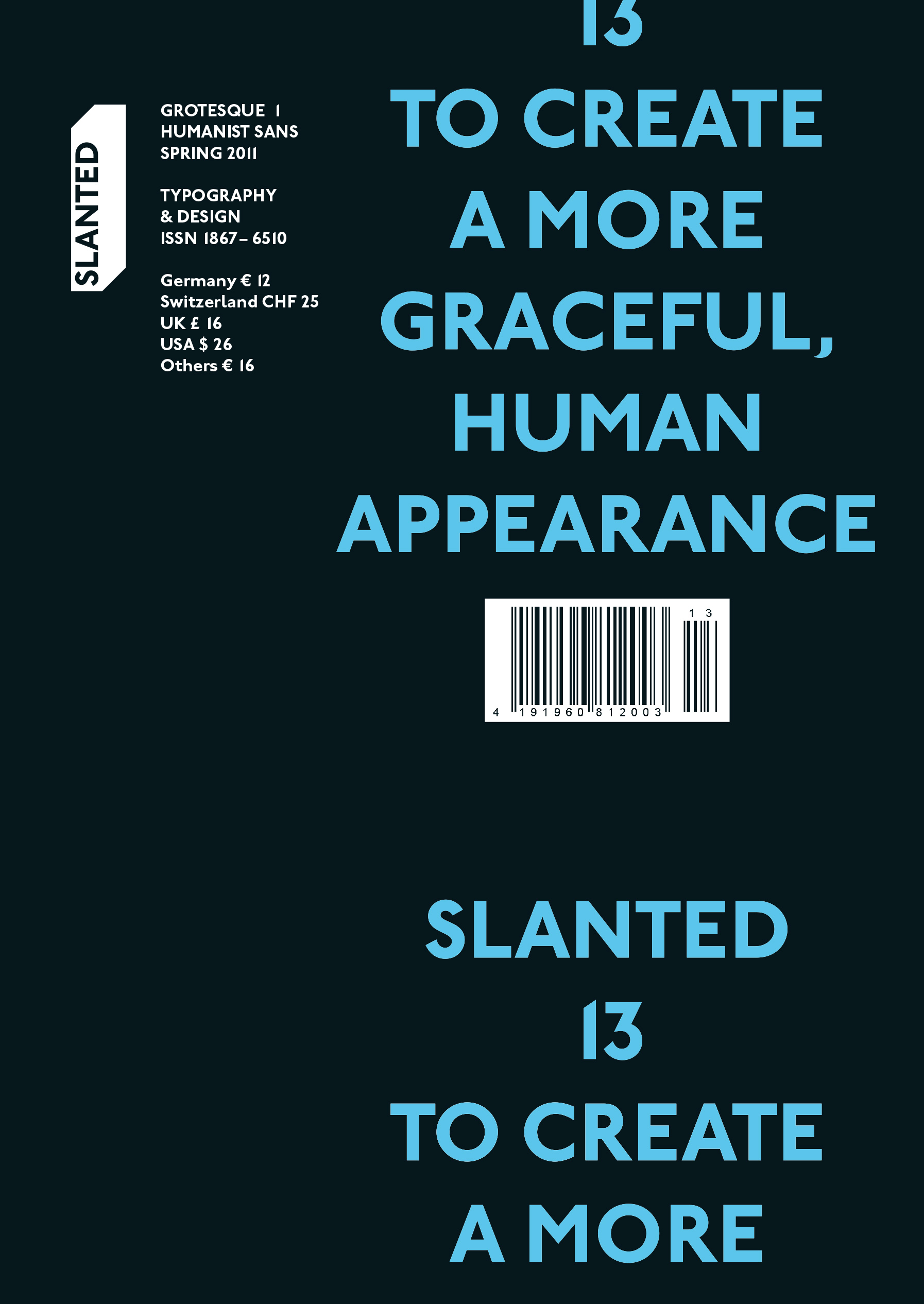 Slanted #13 – Grotesque 1