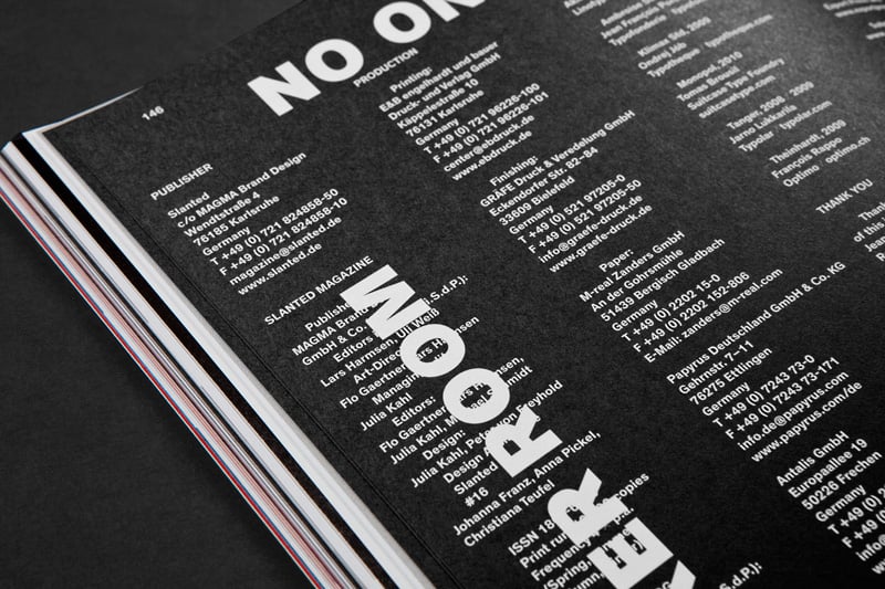 Slanted Magazin #16 – Bold/Light