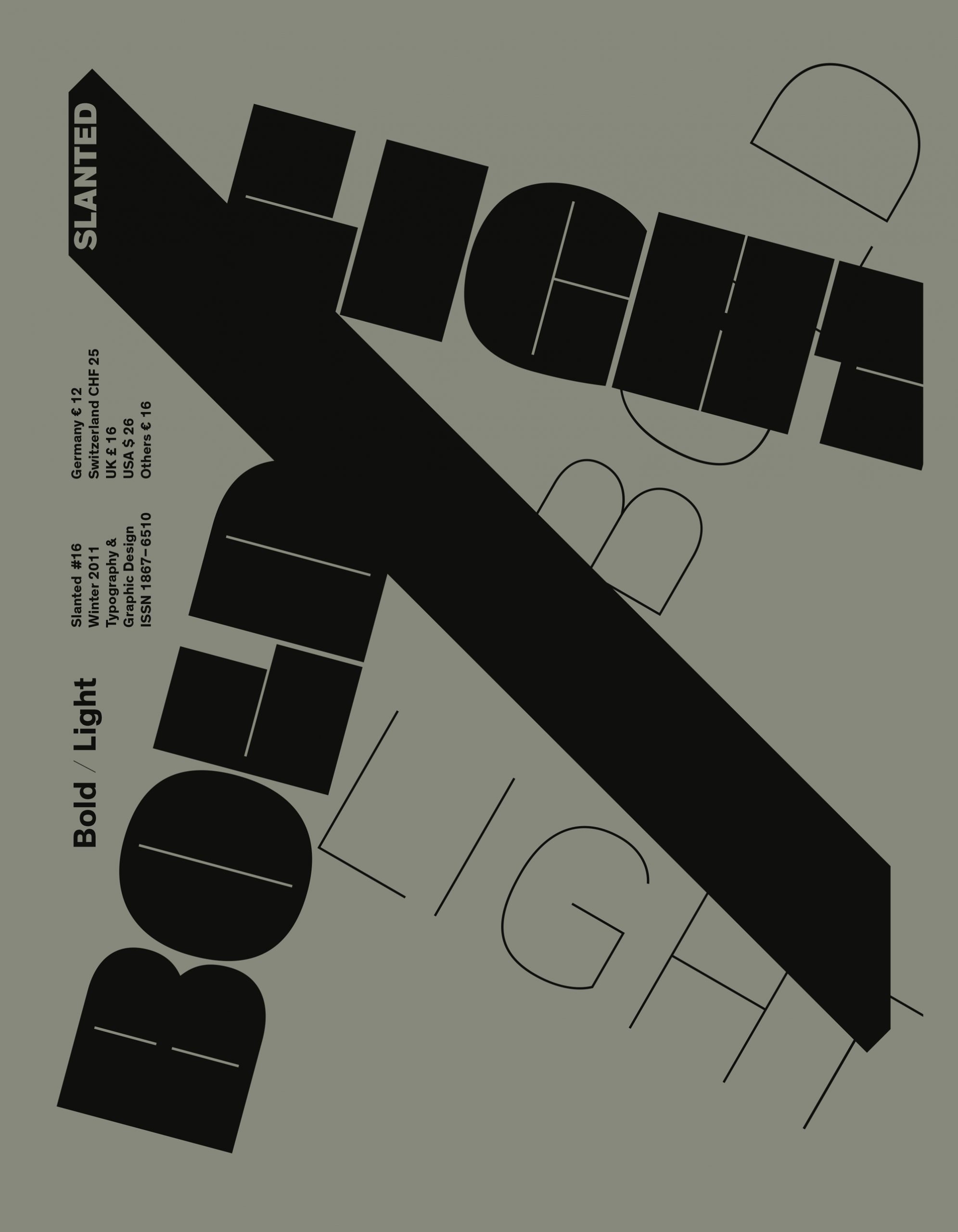 Slanted Magazine #16 — Bold/Light