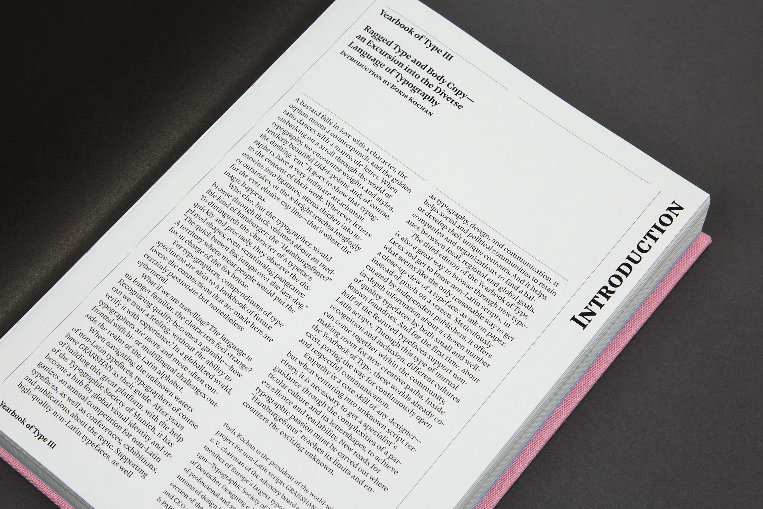 Yearbook of Type III Yearbook of Type III