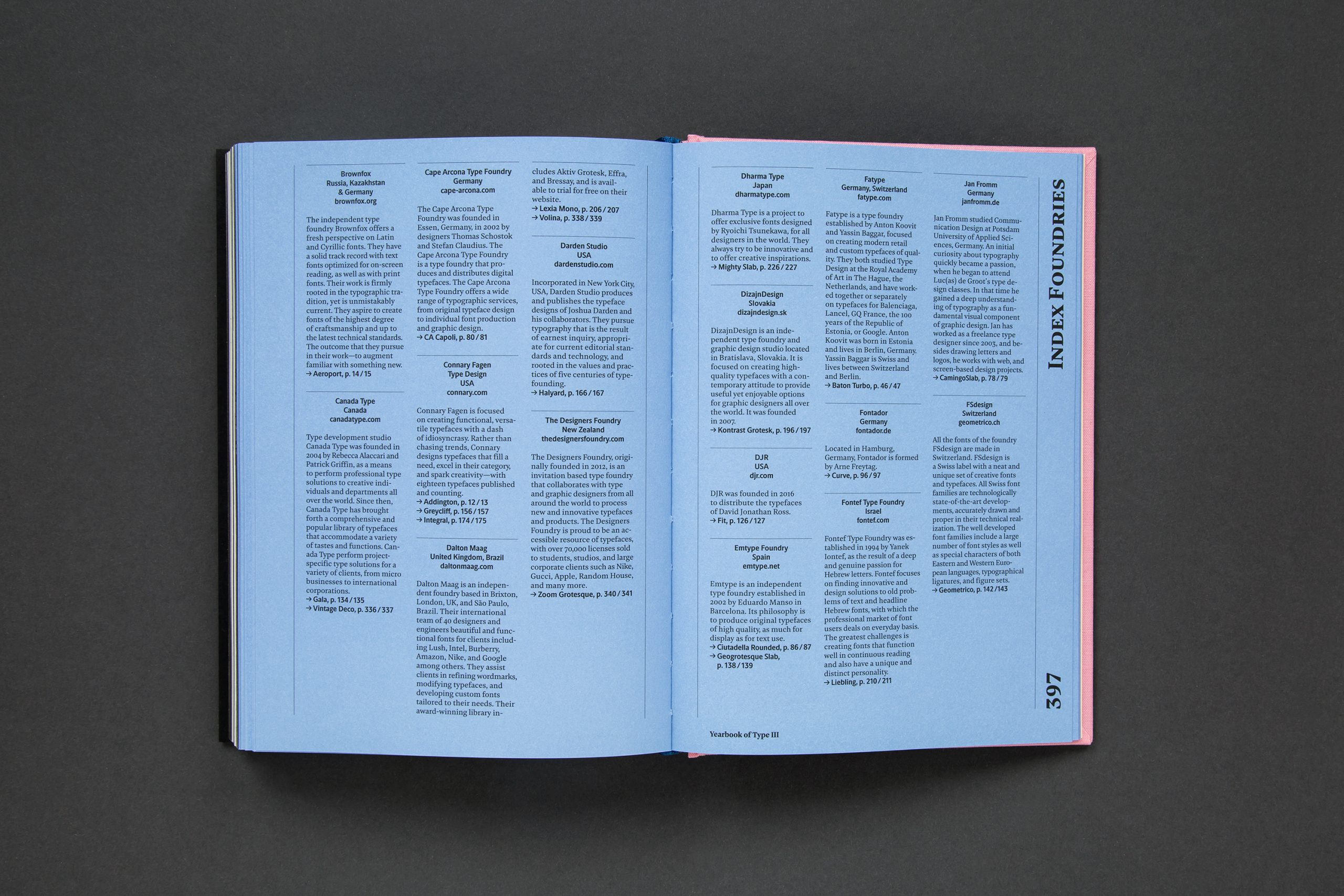 Yearbook of Type III Yearbook of Type III