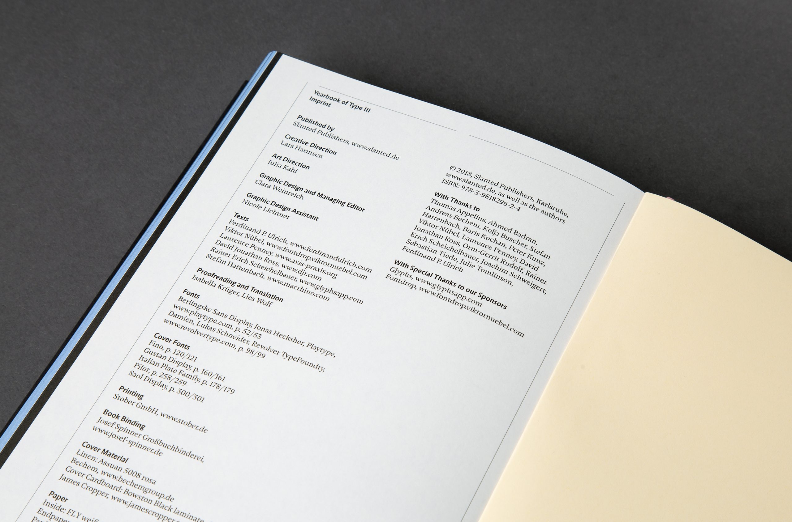 Yearbook of Type III Yearbook of Type III