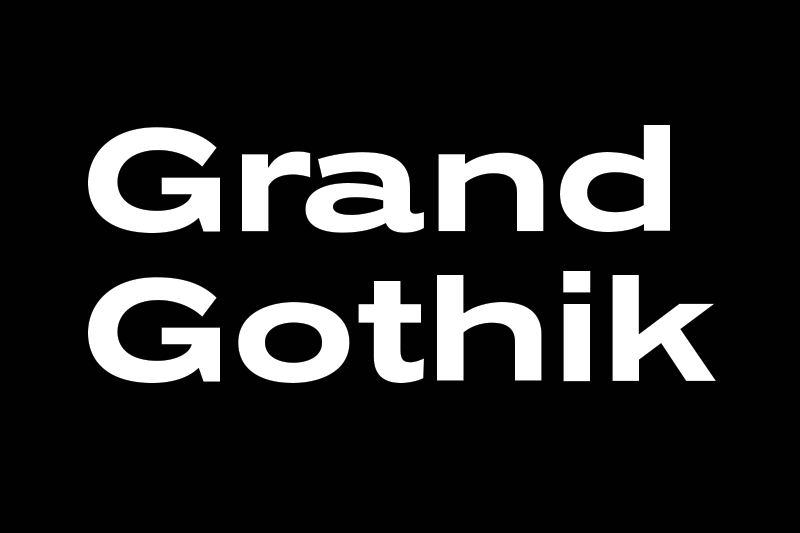 Grand Gothik Typeface of the Month November