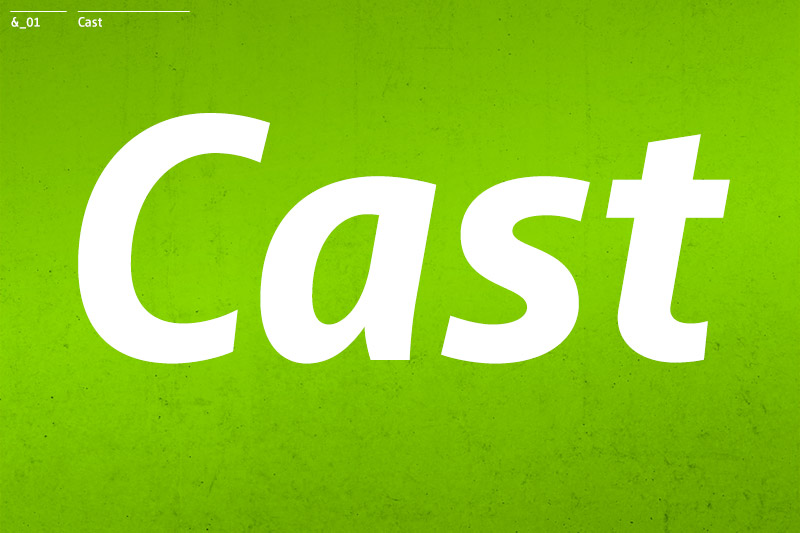 Typeface of the Month: Cast