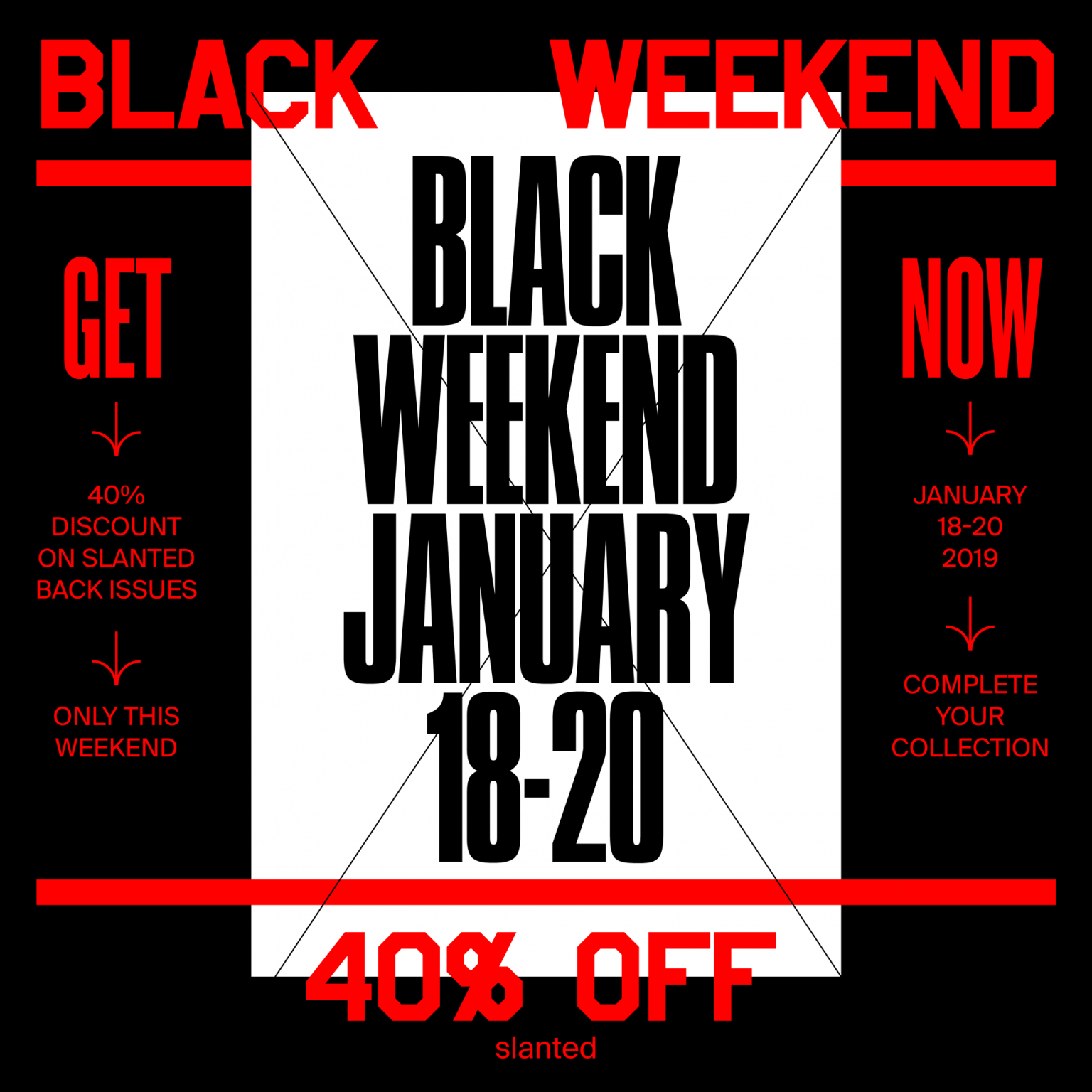Black Weekend slanted