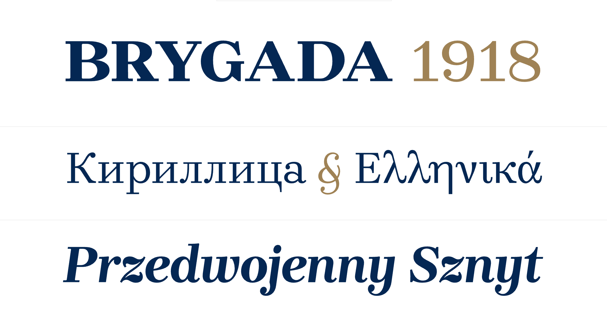 Brygada 1918 Typeface