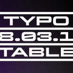 Typotable No. 1