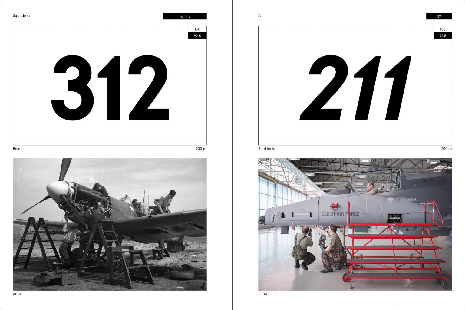 Squadron Typeface Specimen Book