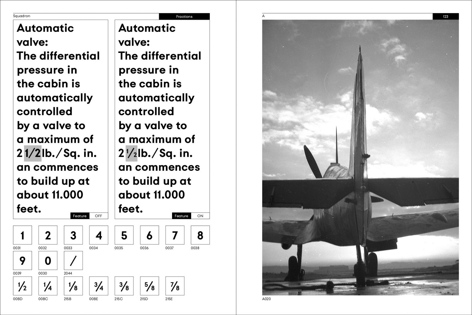 Squadron Typeface Specimen Book