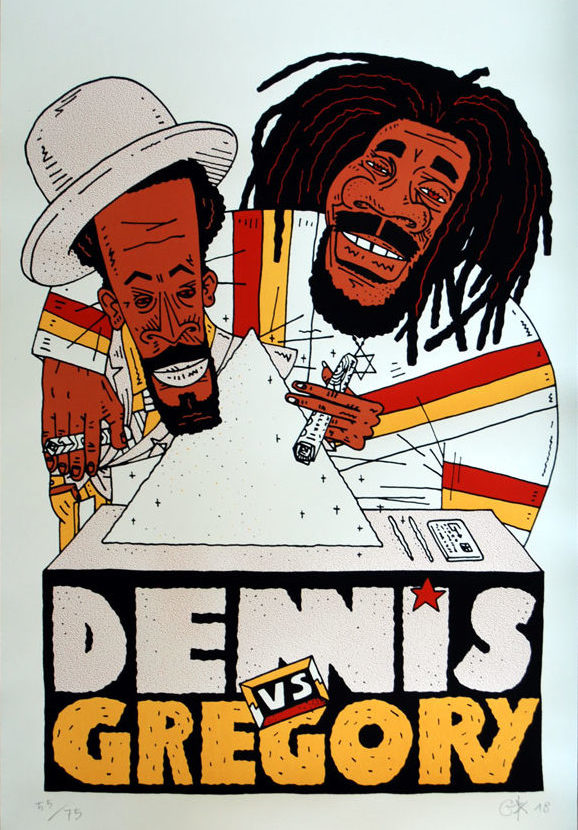 Dennis vs. Gregory Poster by Kid Gringo