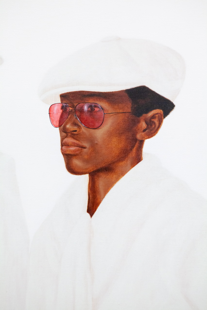 “What’s Goin On” (1974) by Barkley L. Hendricks 2