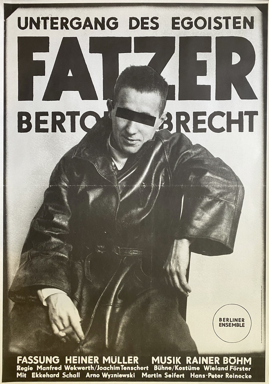 Original Poster: K.H. Drescher “Bertolt Brecht”