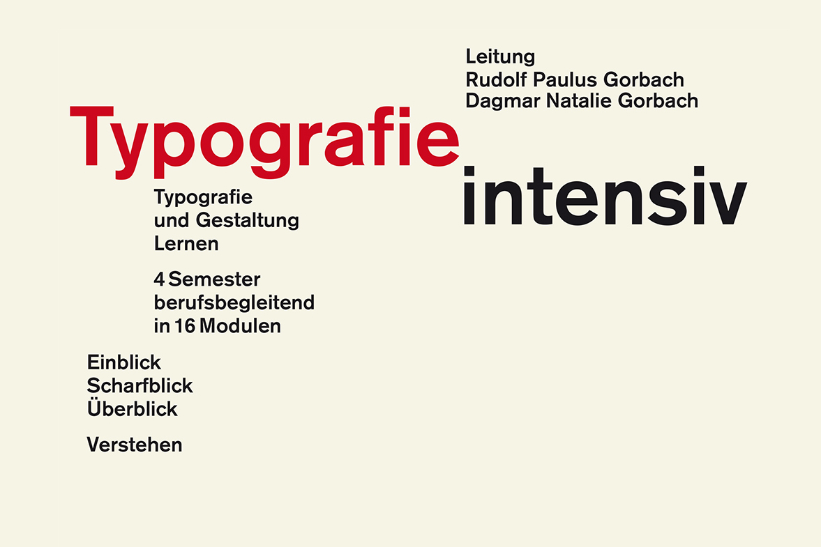 Typografie Intensiv