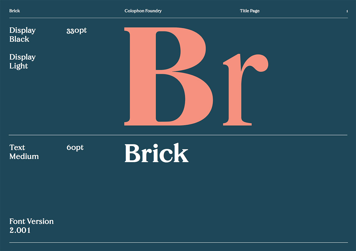 Brick Typeface