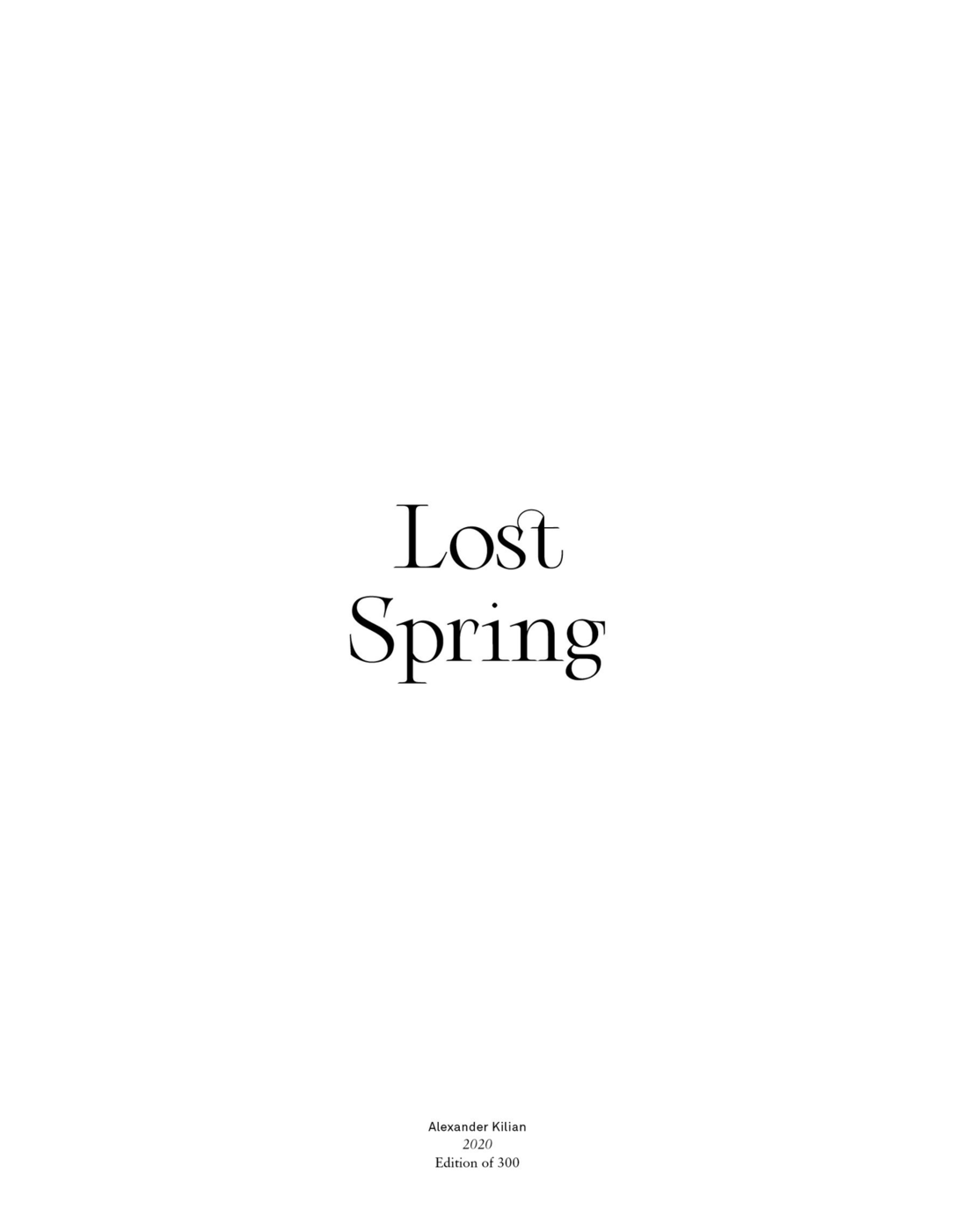 Lost Spring