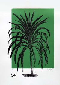 Lino Print (A3) | Cordyline australis