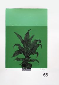Lino Print (A3) | Dracaena rothiana