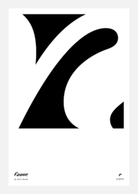 Abstract Characters Poster: “r”