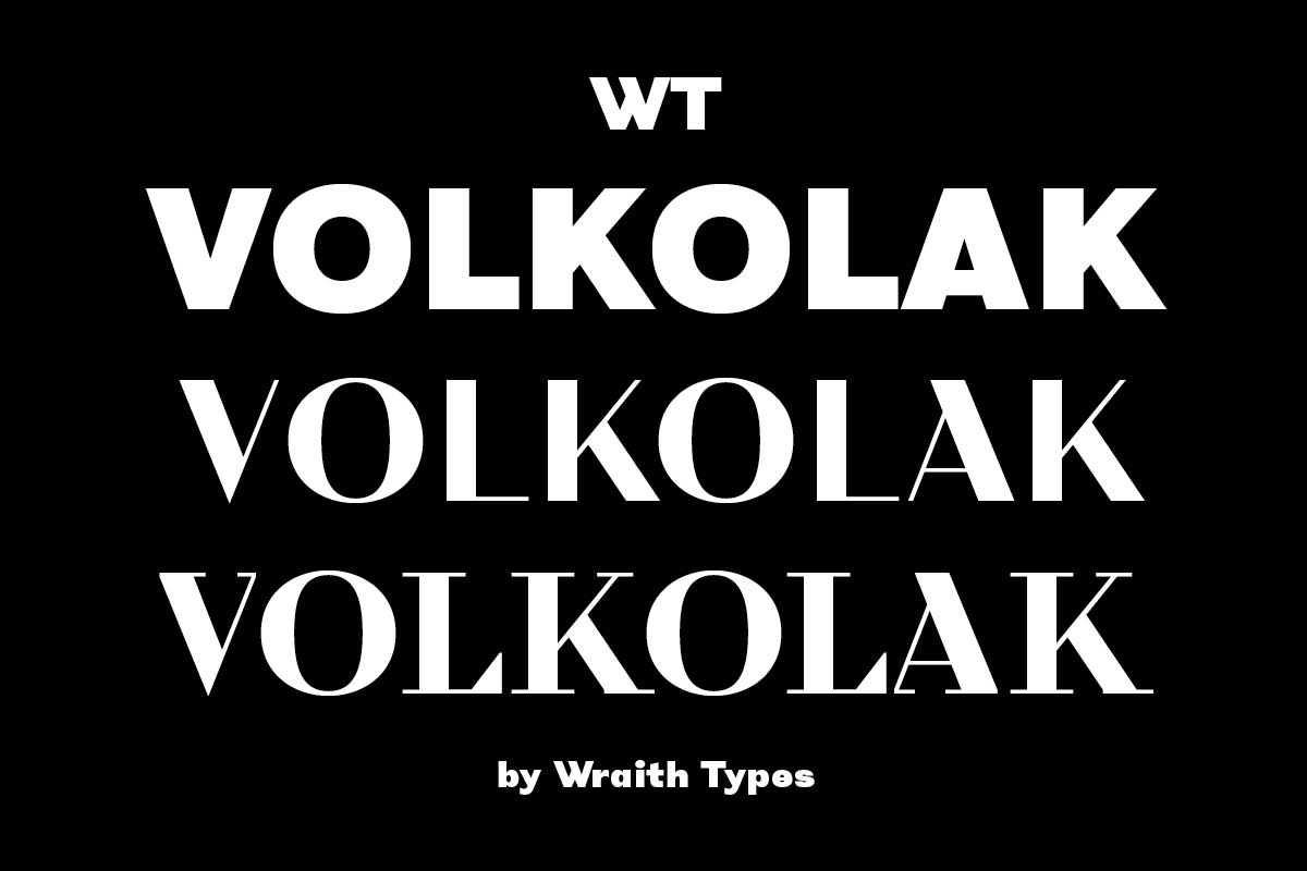 Typeface of the Month: WT Volkolak