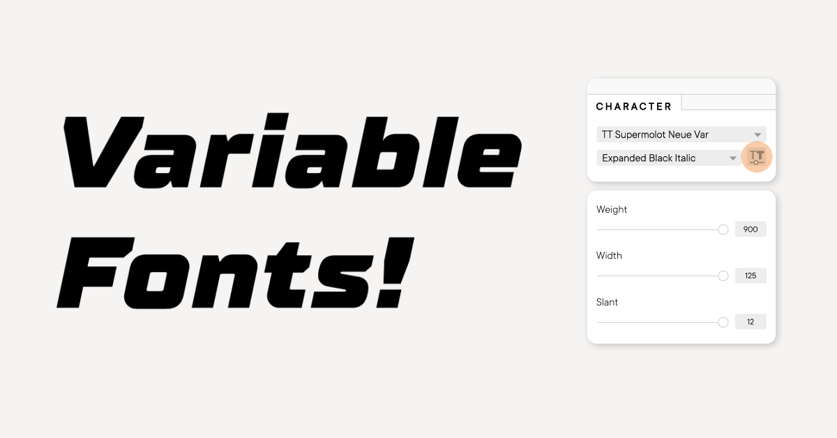 Variable Fonts Webinar