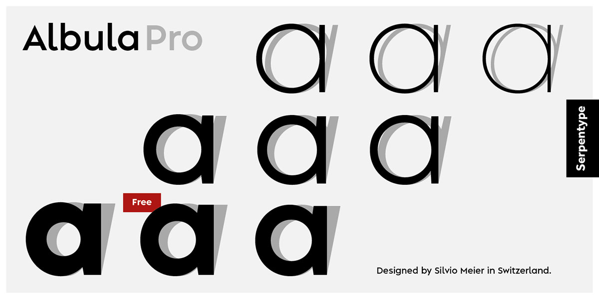 Typeface of the Month: Albula Pro