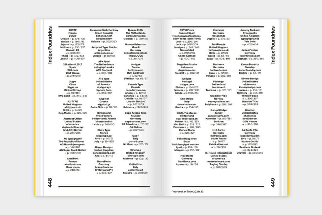 Yearbook of Type 2021 / 22