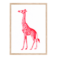 Artprint Giraffe | Risograph Art Print