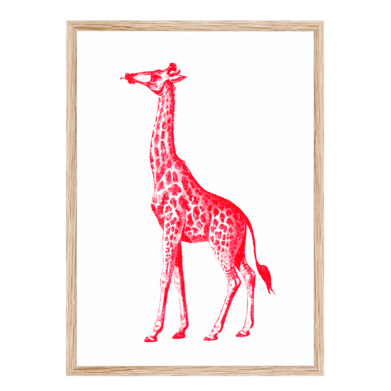Artprint Giraffe | Risograph Art Print