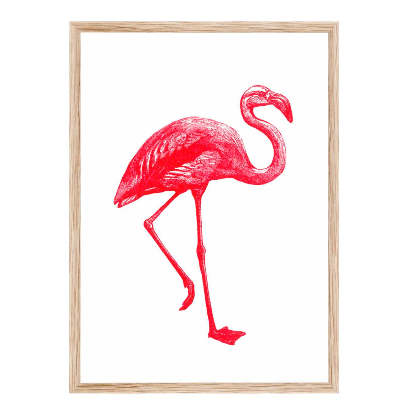 Artprint Flamingo | Risograph Art Print