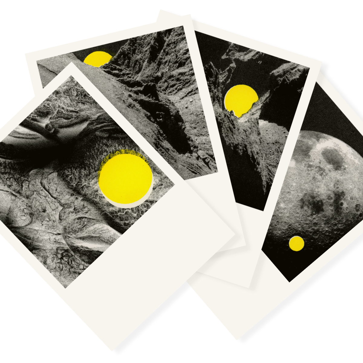 Sonne & Mond | 4 Dreamy Risograph Postcards