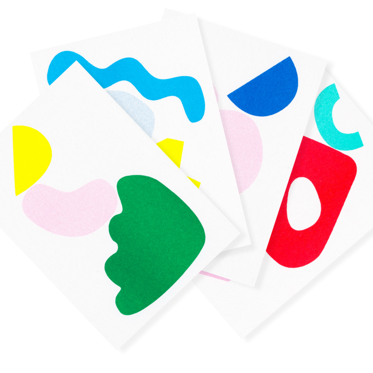 Play | 4 Colorful Risograph Postcards