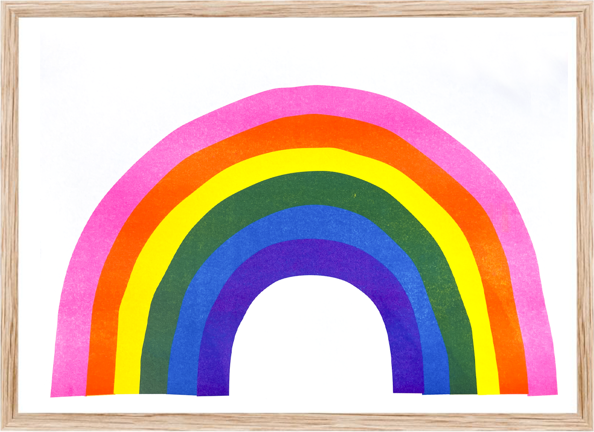 Artprint Regenbogen | Risograph Print Rainbow