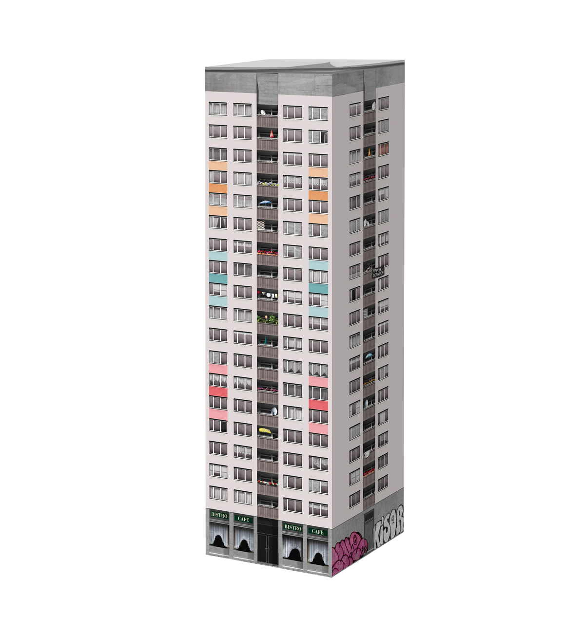 Paperscraper® “Plattenbau Berlin”