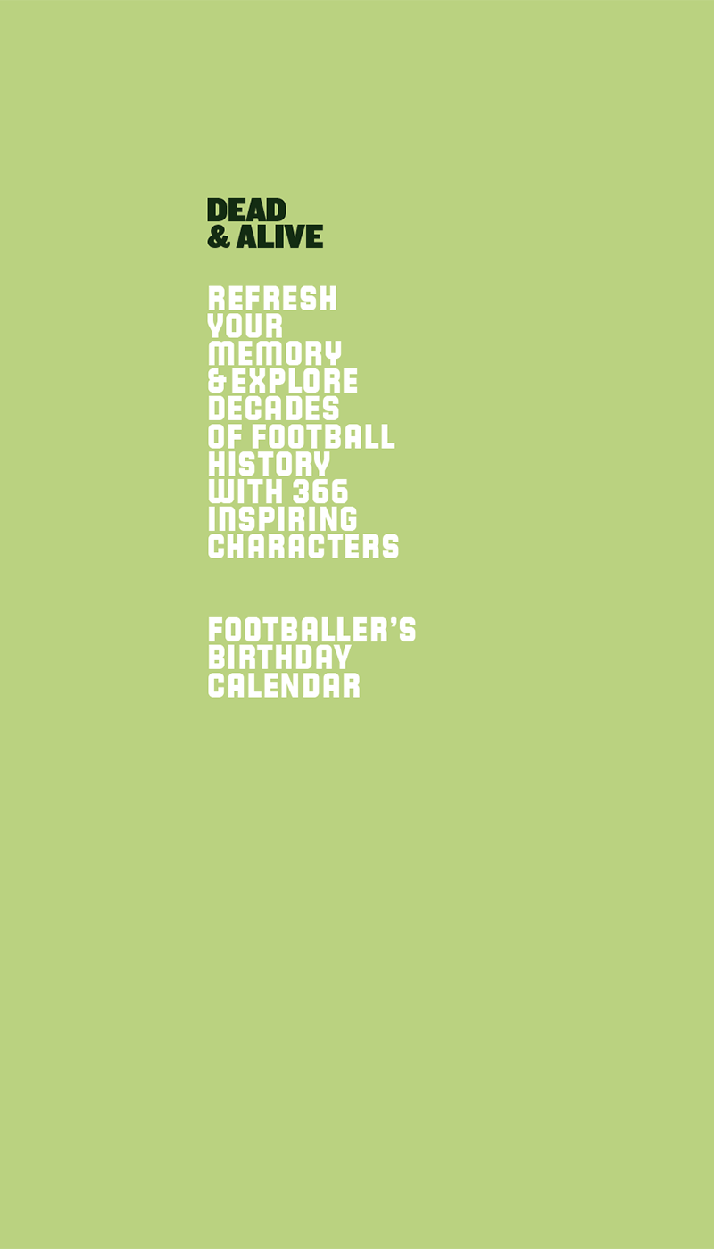 Dead & Alive—Birthday Calendar—Vol. 03 Football
