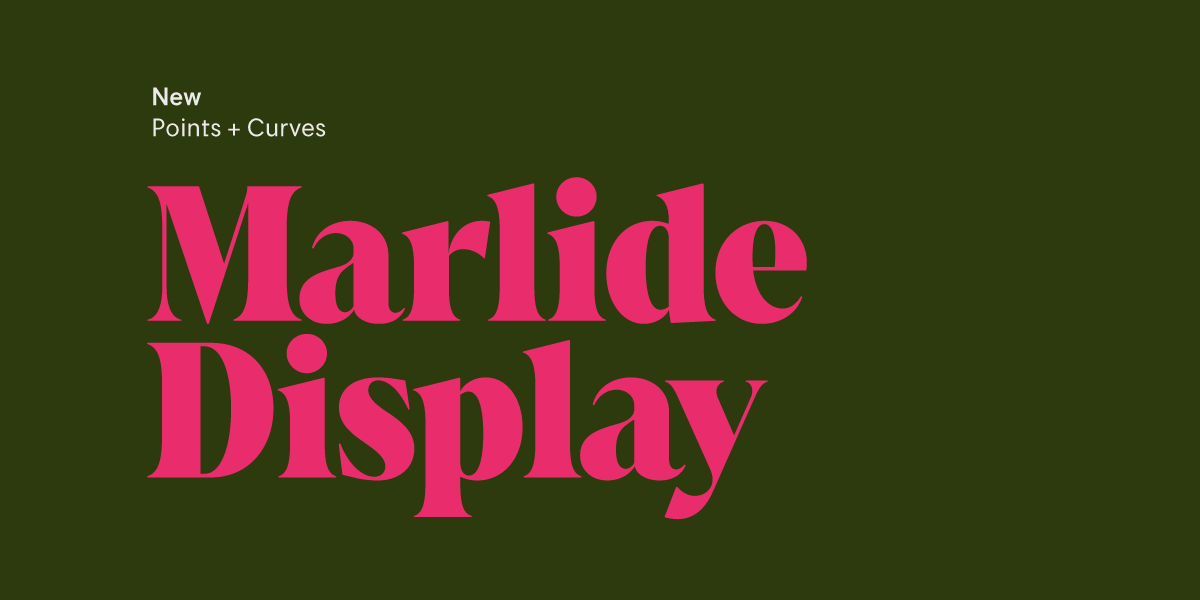 Typeface of the Month: Marlide Display