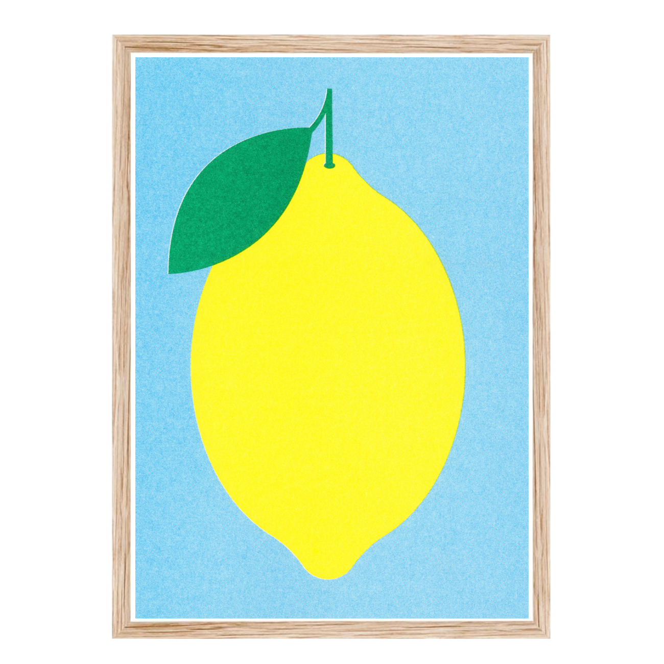 Artprint Poster Zitrone | Risograph Art Print Lemon