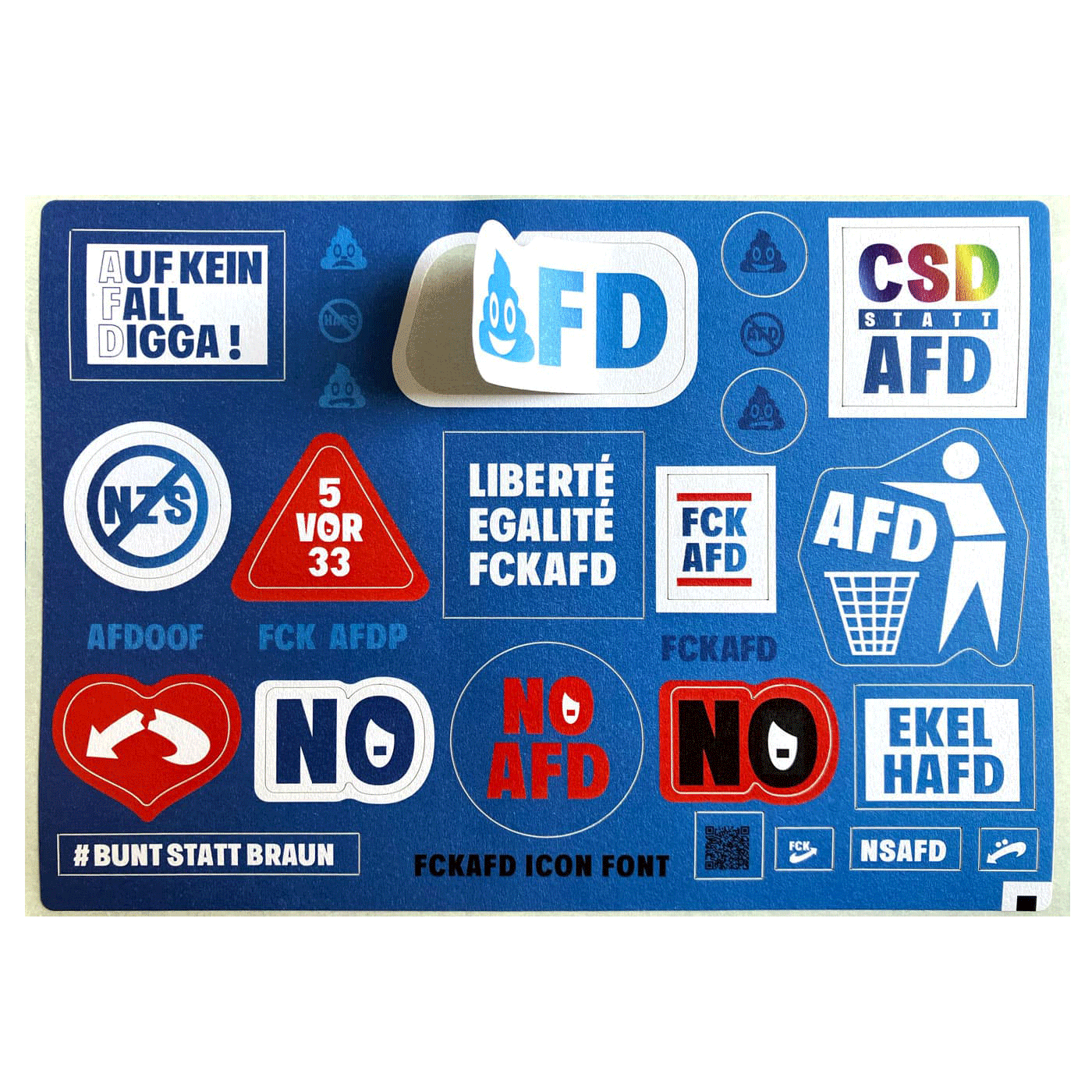 Type Specimen | FCK AFD | Sticker Set | 148×210mm