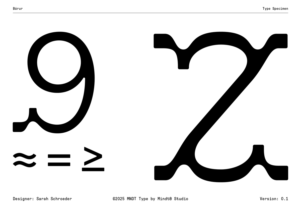 Bárur by MNDT Type — Slanted 02 Bárur by MNDT Type — Slanted 02